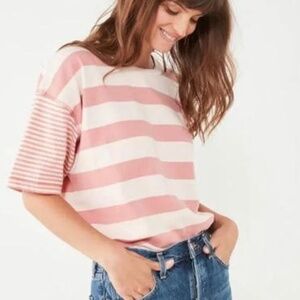 Urban Outfitters BDG Pink Striped Boxy Shirt